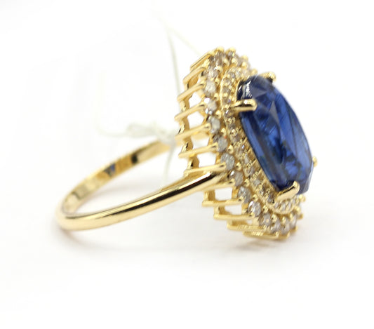 Tanzanite 14k Solid Gold Diamond Rings.