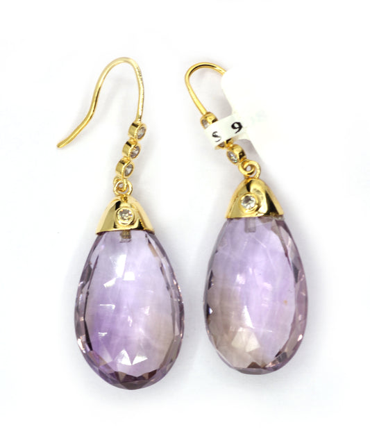 14k Solid Gold Diamond Earring