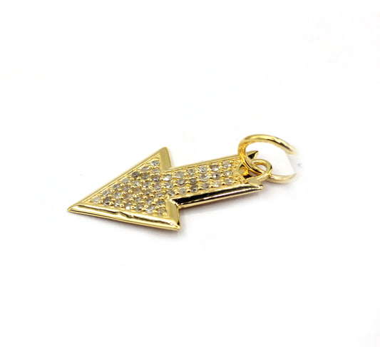 Arrow 14k Solid Gold Diamond Pendants