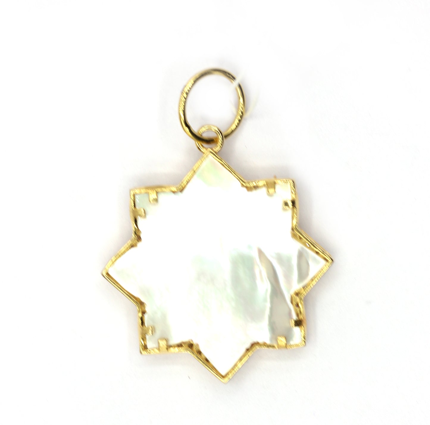 Star 14k Solid Gold Diamond Pendants