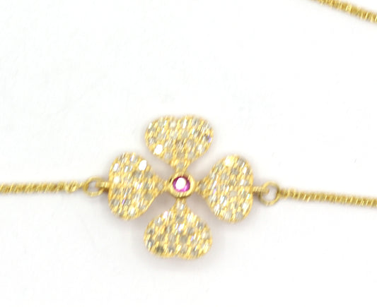 14k Solid Gold Diamond Bracelets