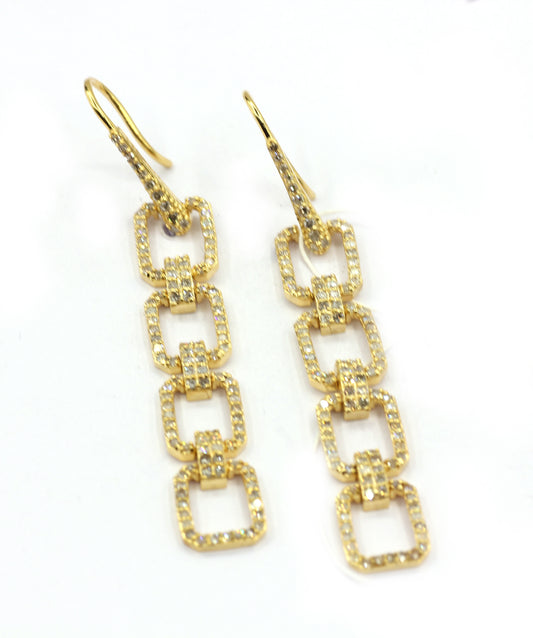 14k Gold Diamond Earring