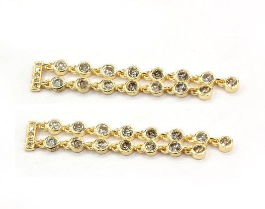 14k Gold Diamond Earring