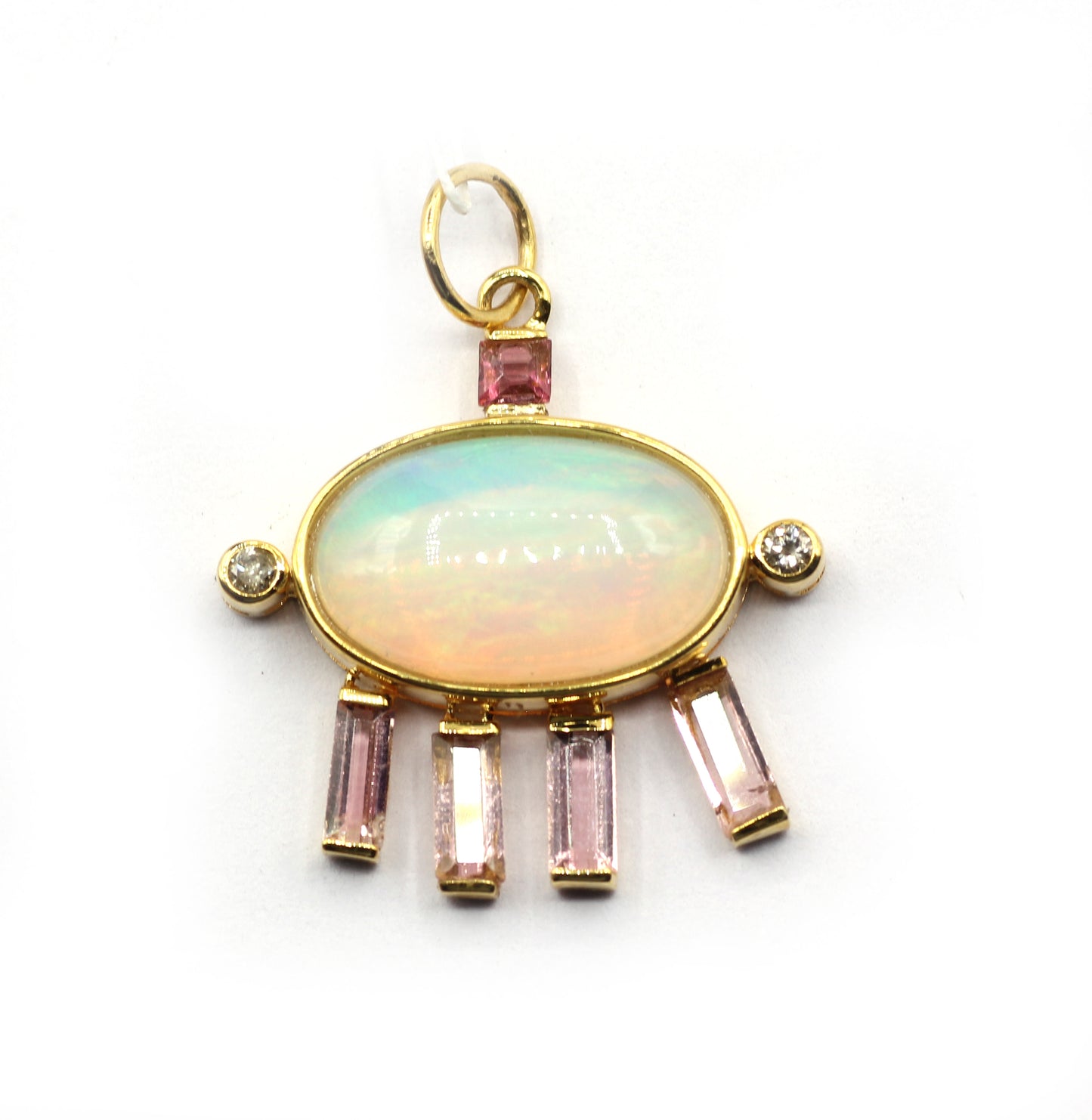 14k Solid Gold Diamond Pendants