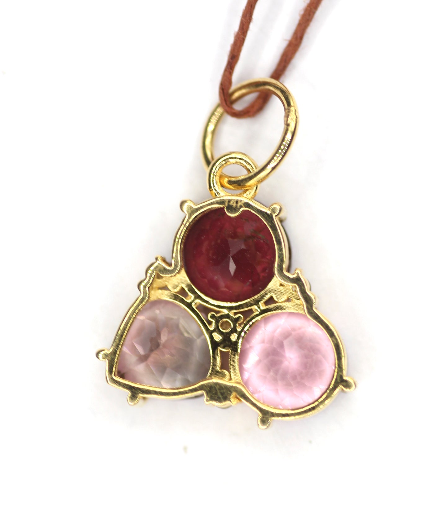 Tourmaline 14k Solid Gold Diamond Pendant