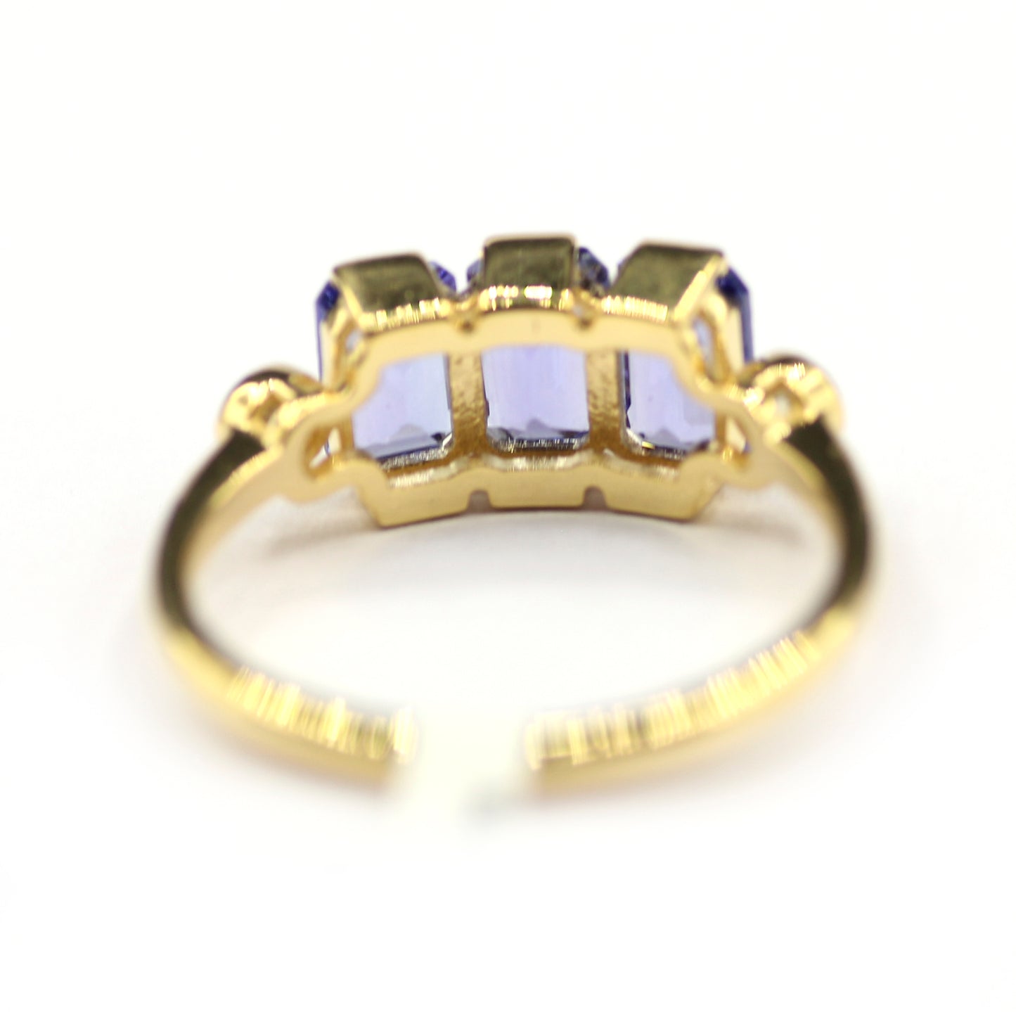 Tanzanite 14k Solid Gold Diamond Rings