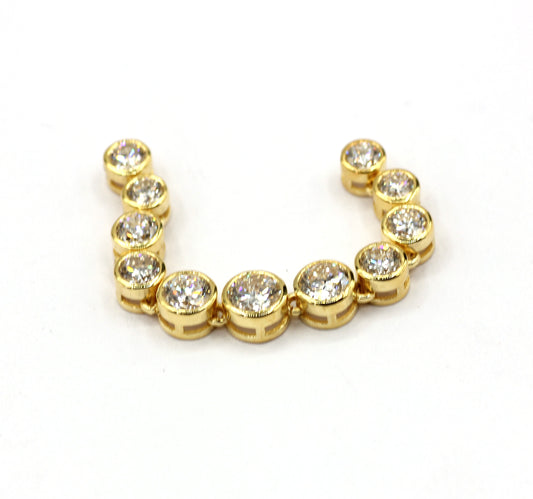 14k Solid Gold CVD Diamond Pendants