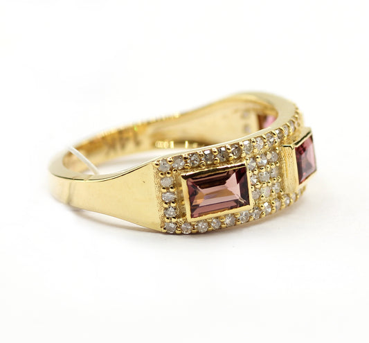 14k Solid Gold Diamond Rings.