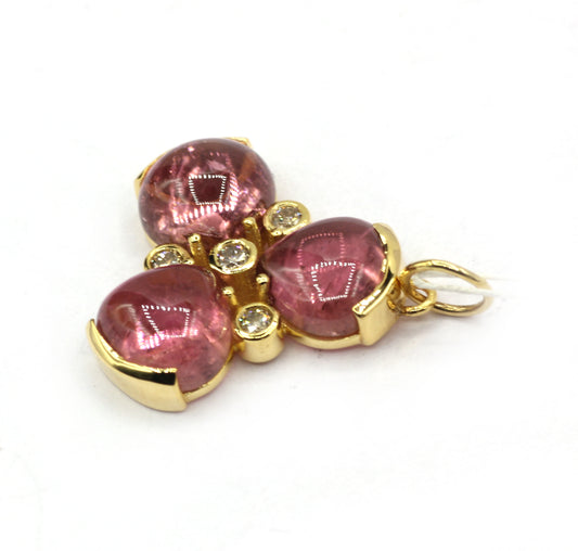 14k Solid Gold Diamond Pendants