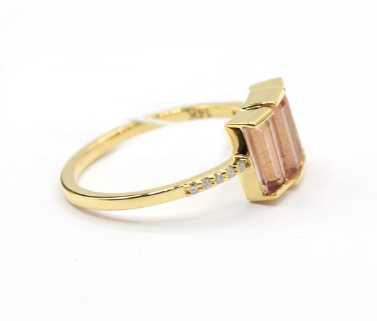 14k Solid Gold Diamond Rings