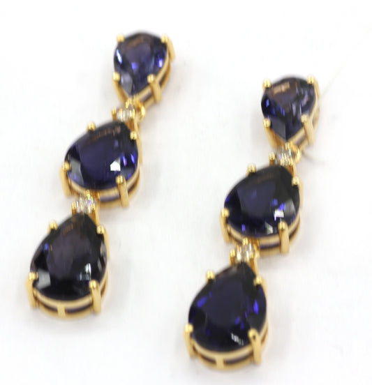 Kynite 14k Gold Diamond Earring