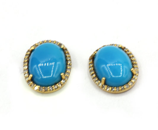 14k Gold Diamond Stud Earring