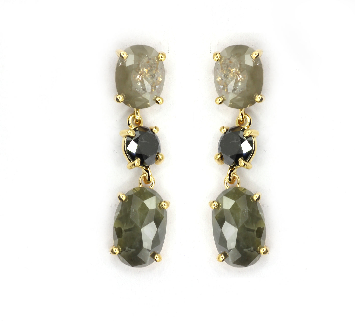 14k Gold Diamond Earring