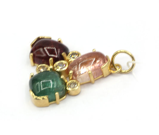 14k Solid Gold Diamond Pendants