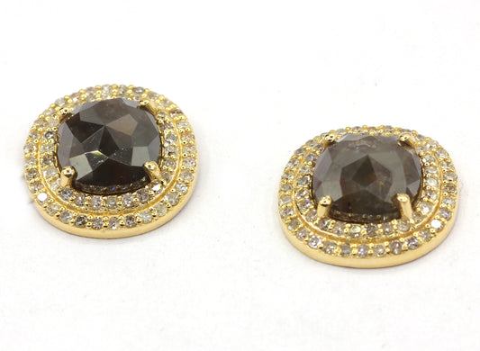 14k Gold Diamond Stud Earring