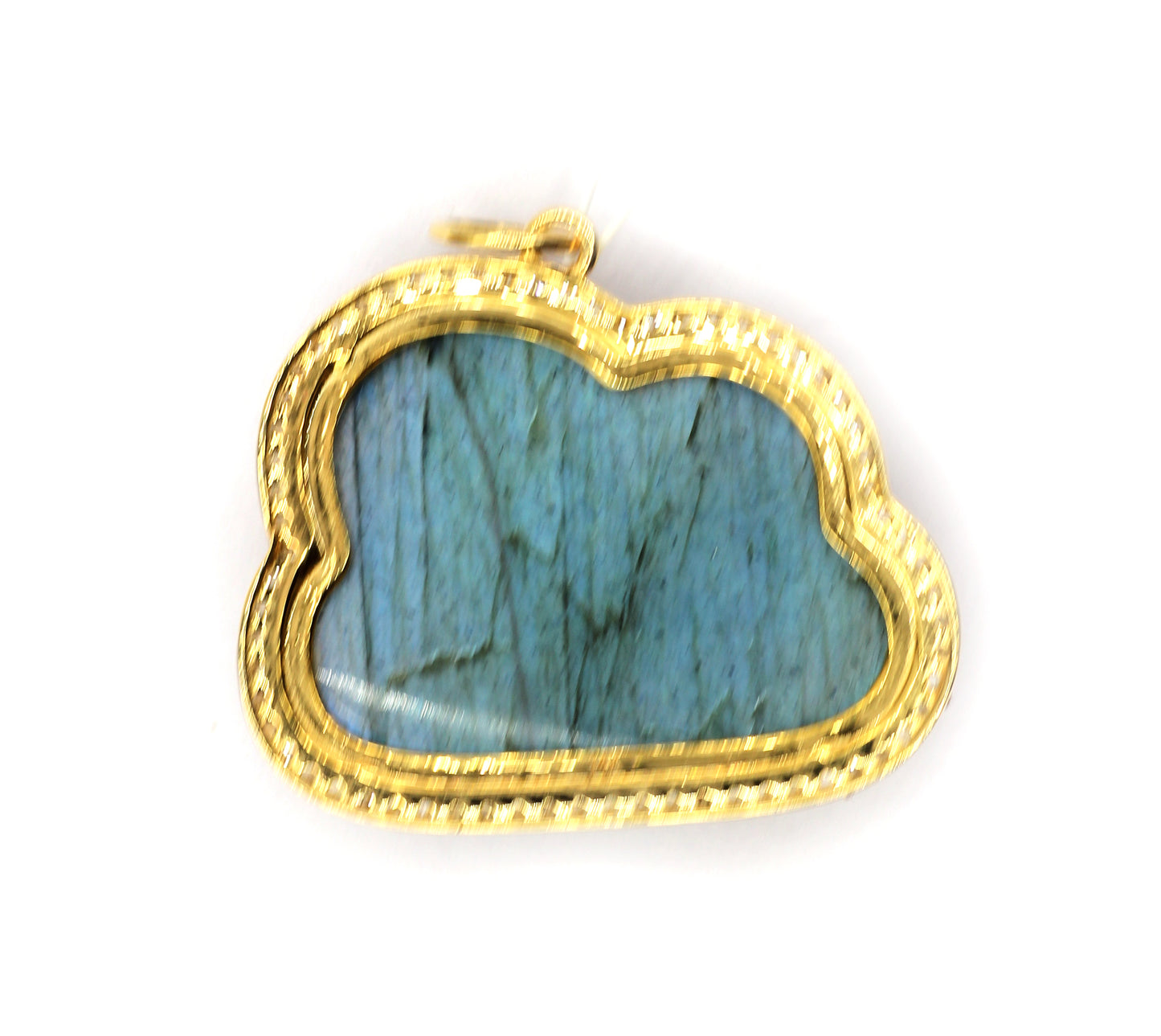 Cloud 14k Solid Gold Diamond Pendants