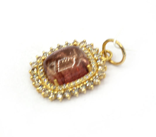 14k Solid Gold Diamond Pendants