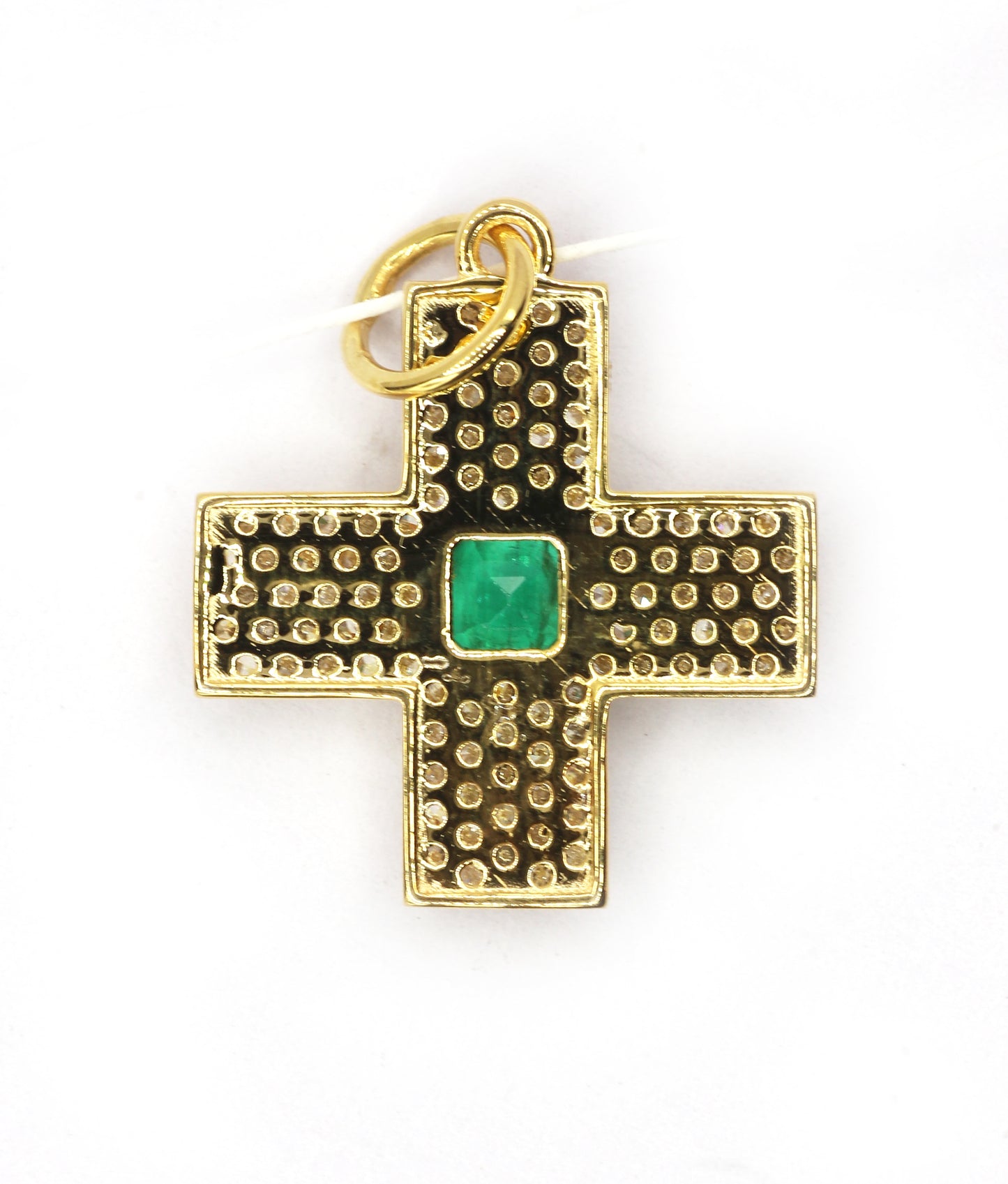 Cross 14k Solid Gold Diamond Pendants
