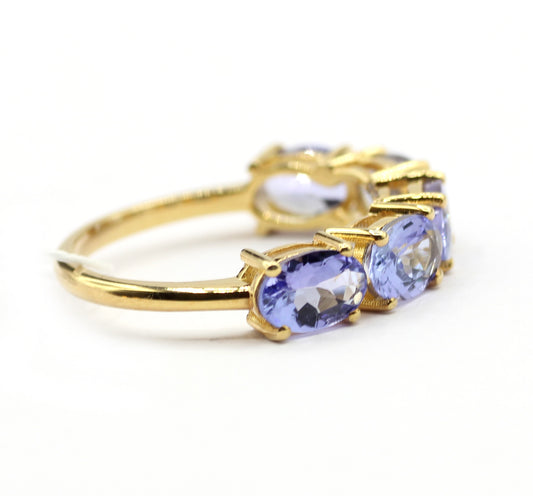Tanzanite 14k Solid Gold Diamond Rings.