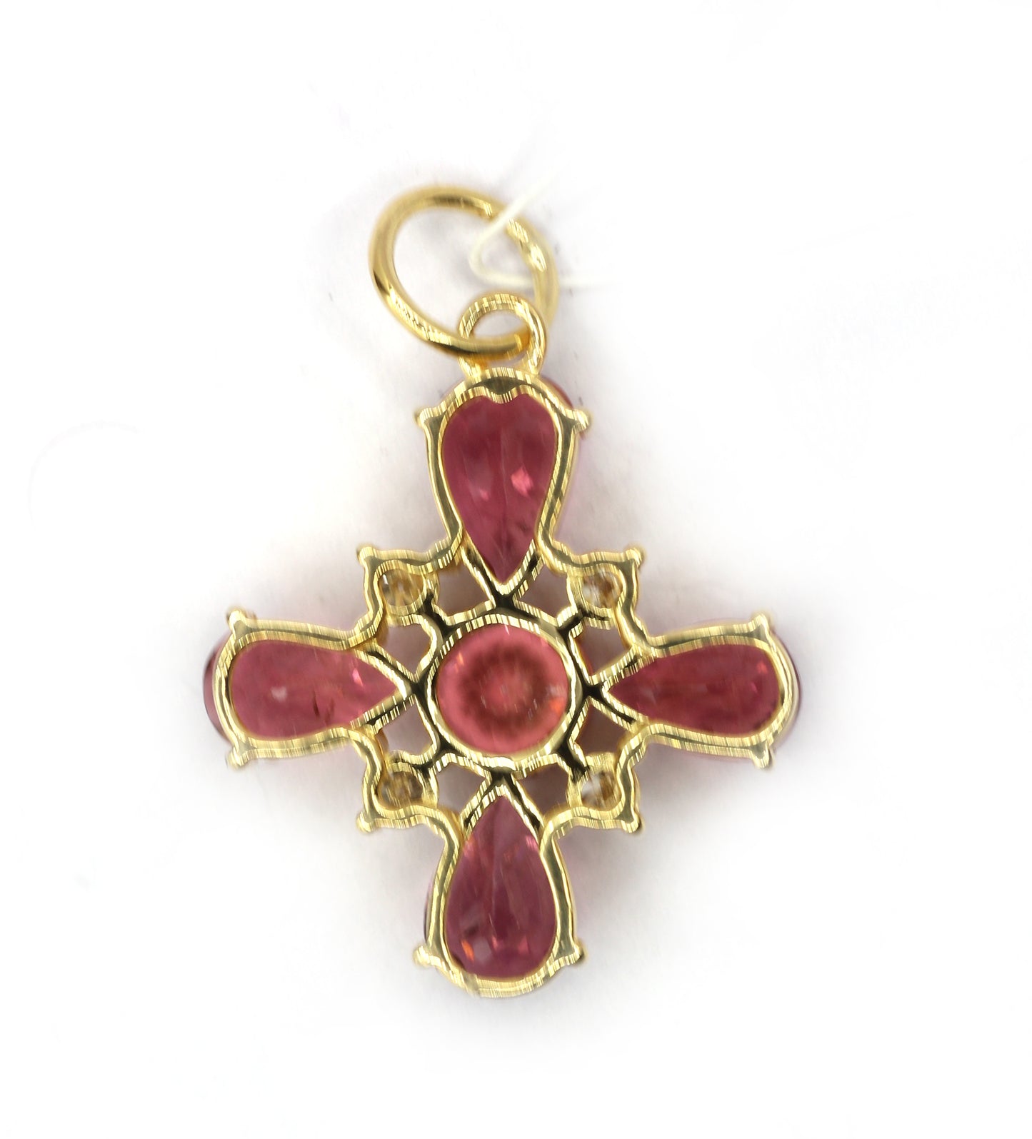 Cross 14k Solid Gold Diamond Pendants