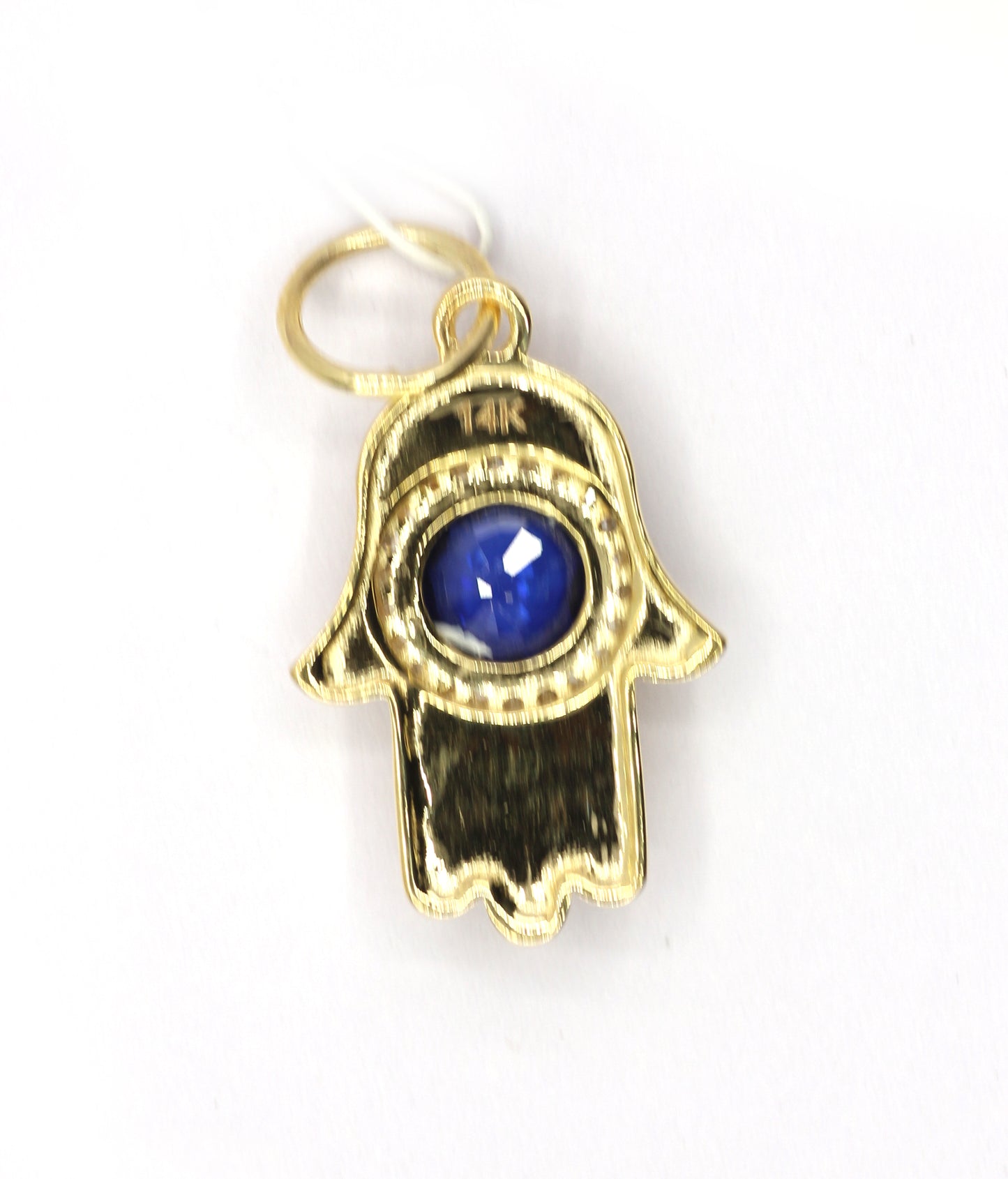 Hamsa Hand 14k Solid Gold Diamond Pendants