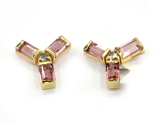 14k Gold Diamond Stud Earring
