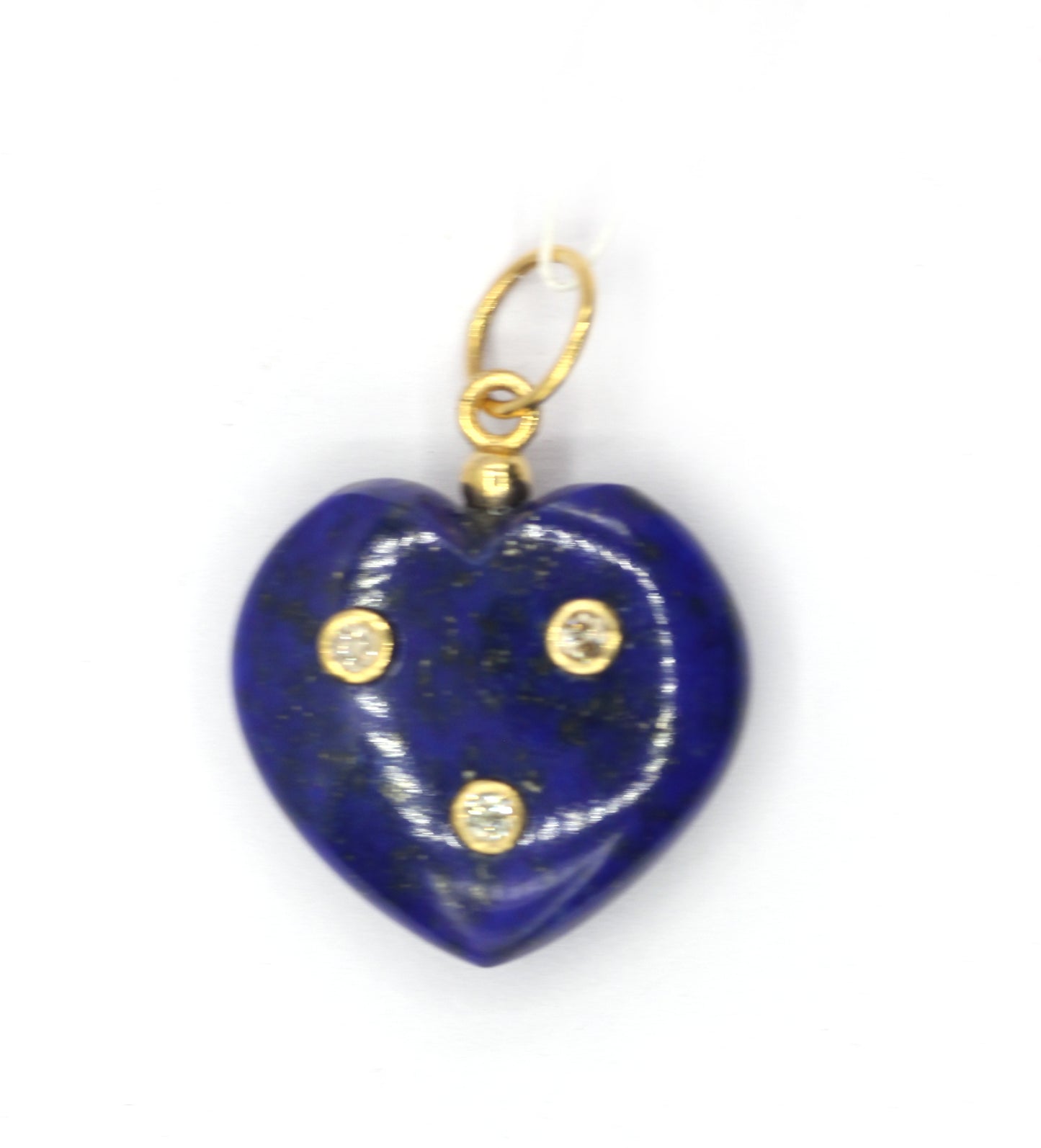 Heart 14k Solid Gold Diamond Pendants