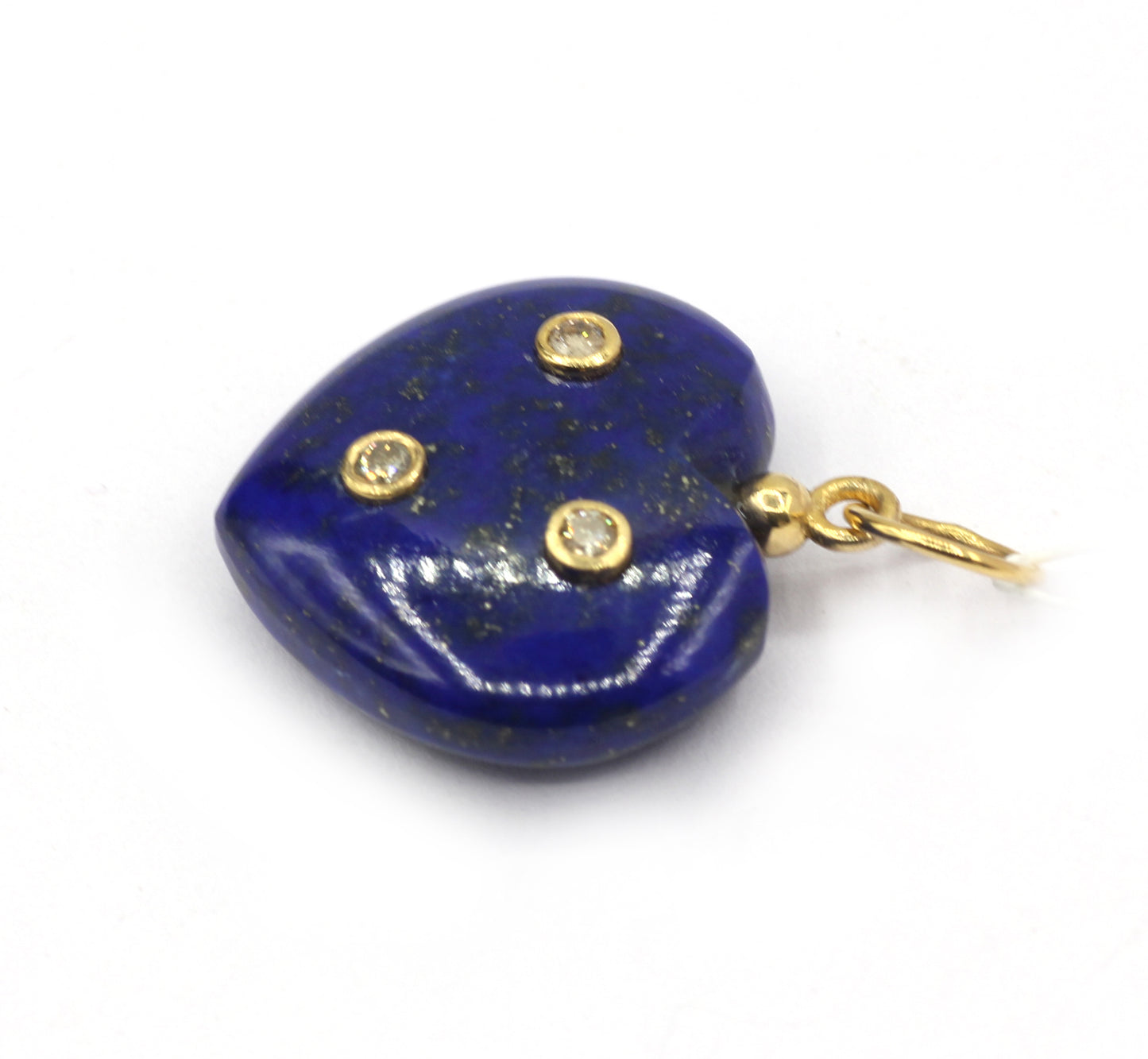 Heart 14k Solid Gold Diamond Pendants