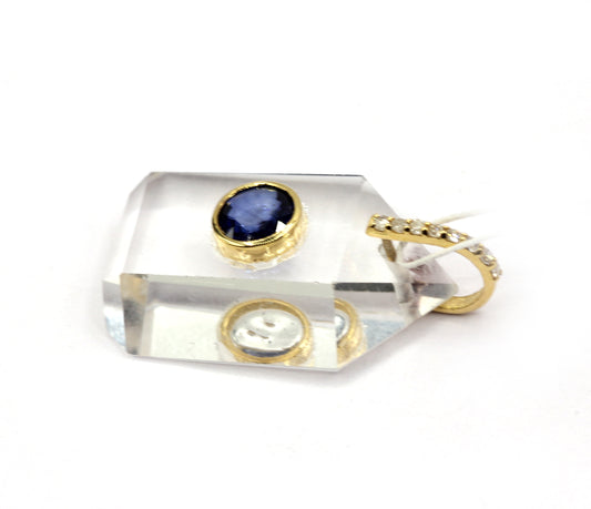 Crystal 14k Solid Gold Diamond Pendants