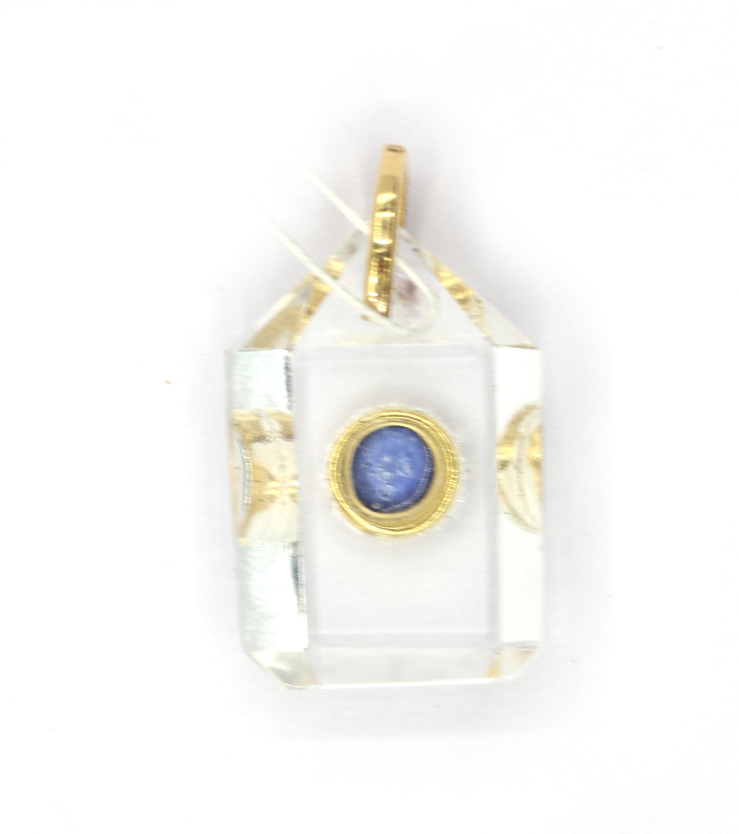 Crystal 14k Solid Gold Diamond Pendants