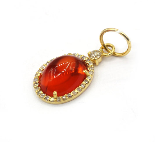 14k Solid Gold Diamond Pendants