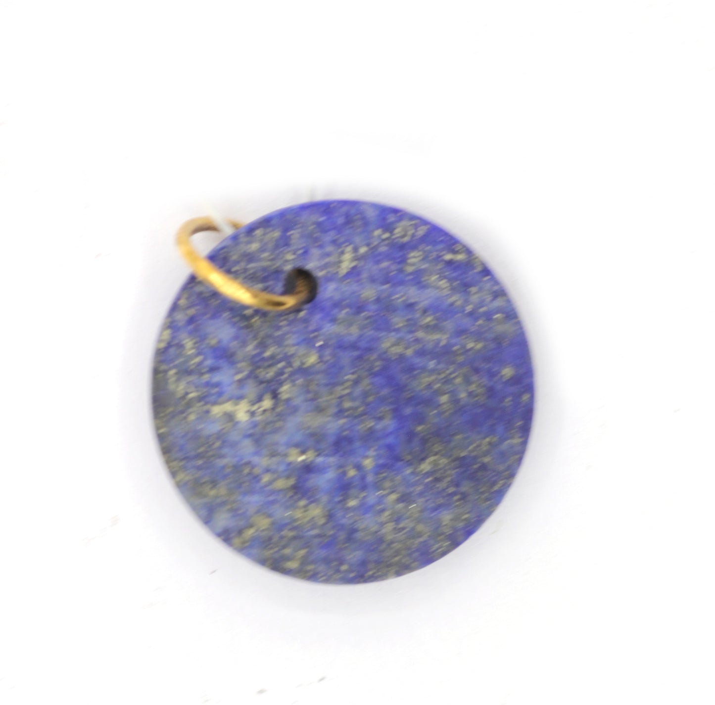 Round 14k Solid Gold Diamond Pendants