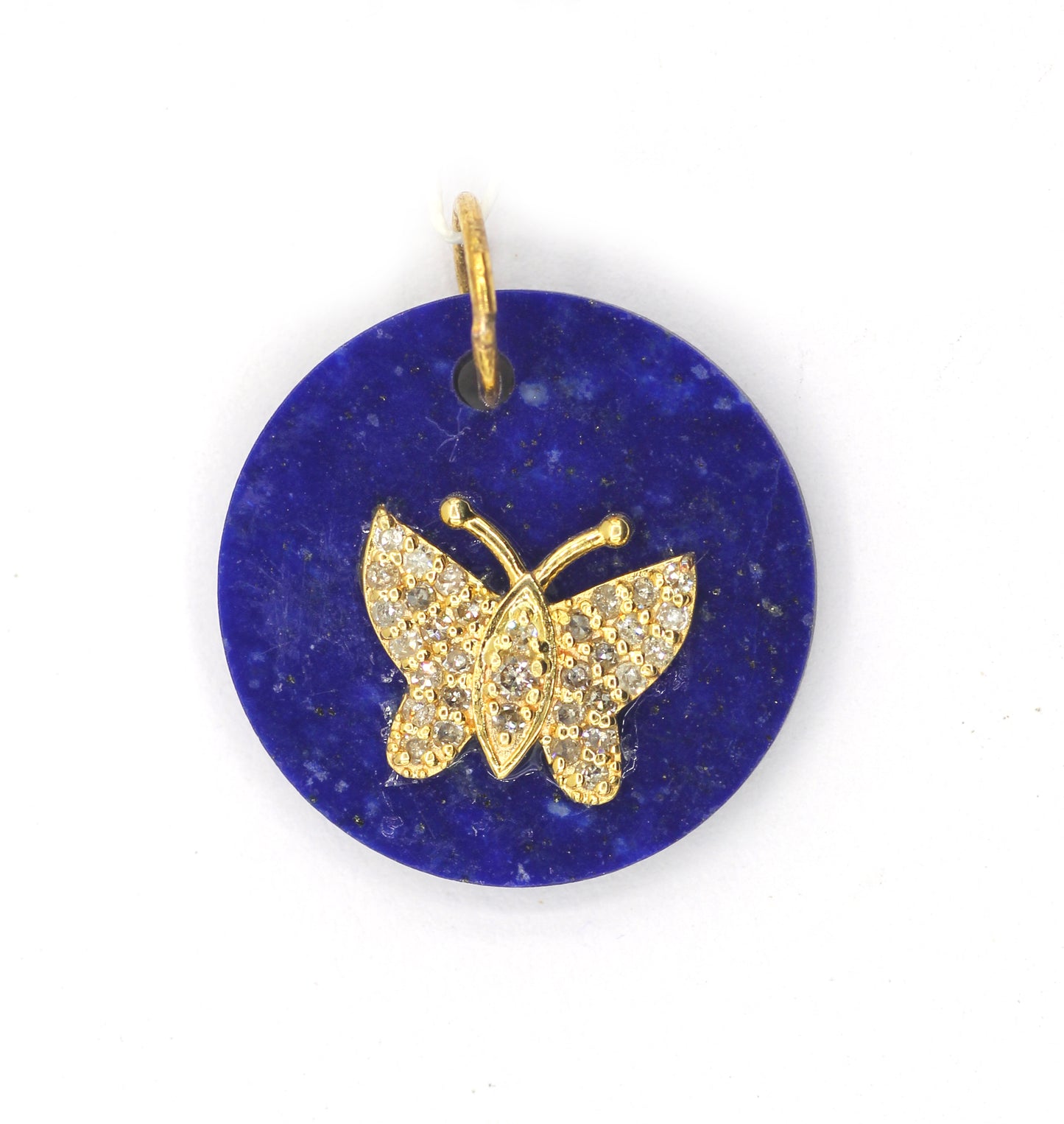 Butterfly 14k Solid Gold Diamond Pendants