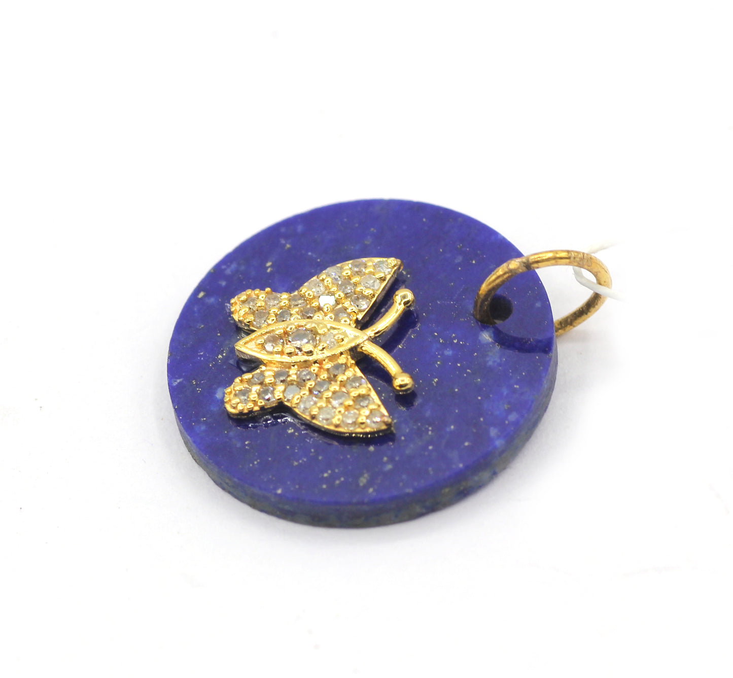 Butterfly 14k Solid Gold Diamond Pendants