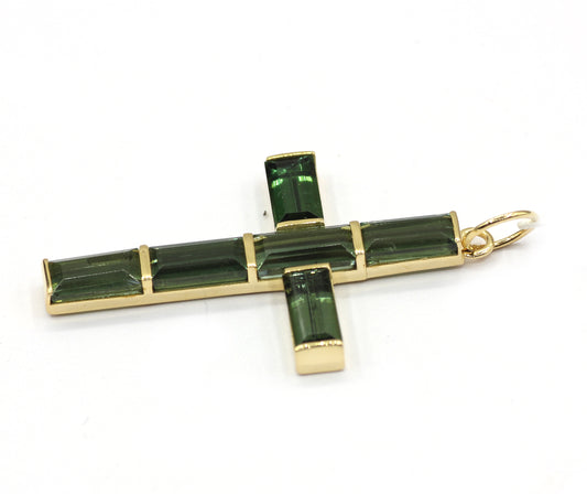 14k Solid Gold Diamond Pendants