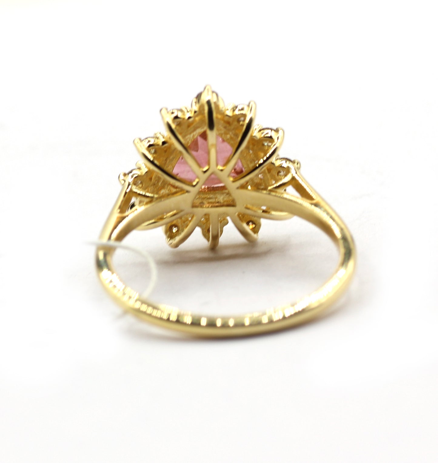 Tourmaline 14k Solid Gold Diamond Rings