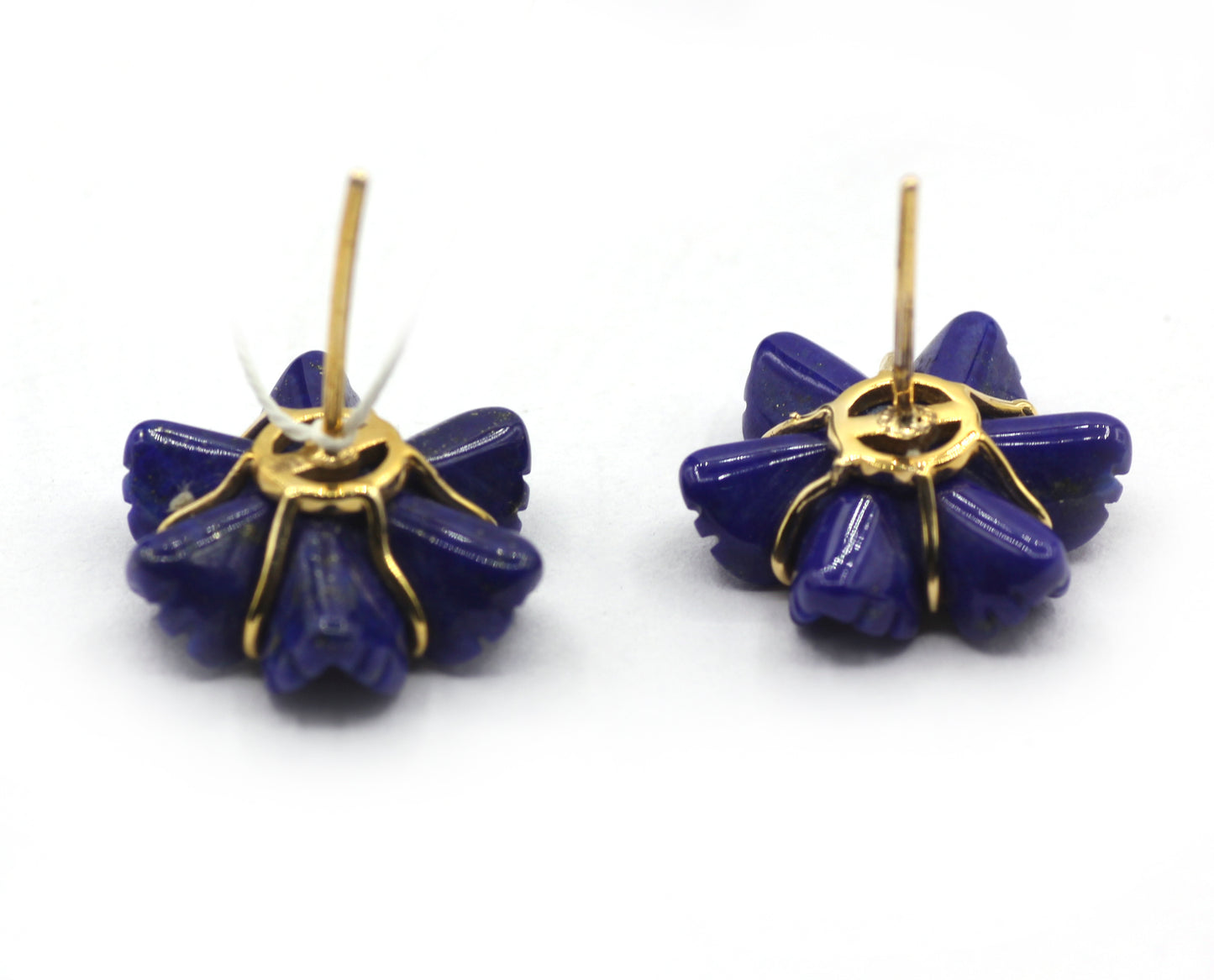 Flower 14k Gold Diamond Stud Earring