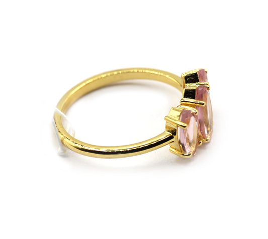 Tourmaline 14k Solid Gold Diamond Rings