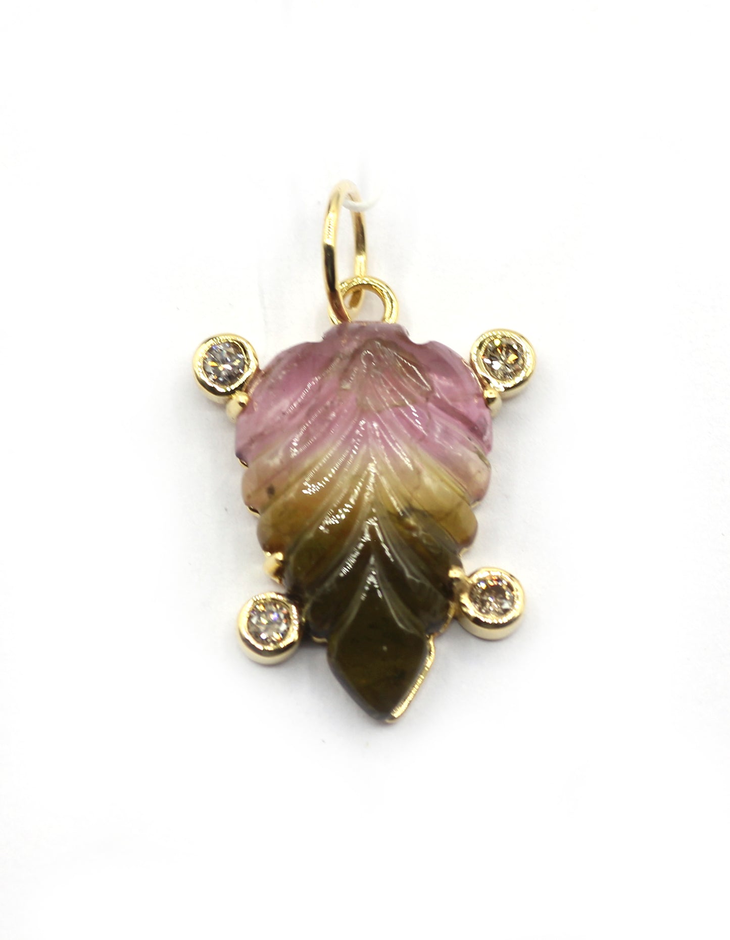 14k Solid Gold Diamond Pendants