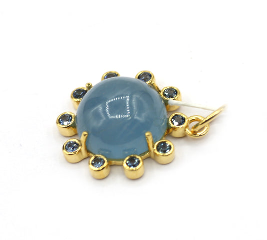 14k Solid Gold Diamond Pendants