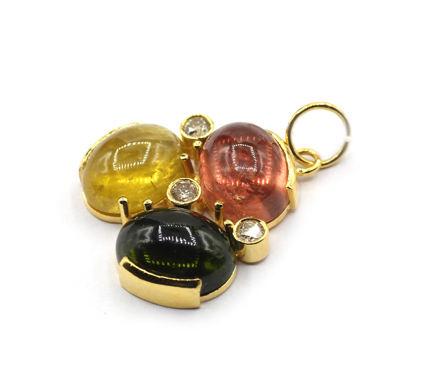 14k Solid Gold Diamond Pendants