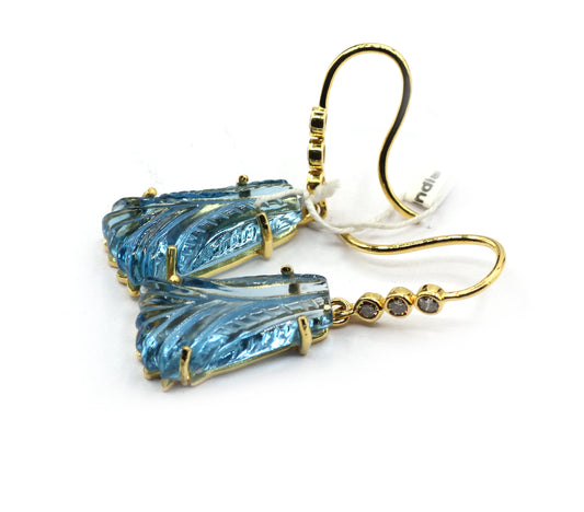 14k Gold Diamond Stud Earring