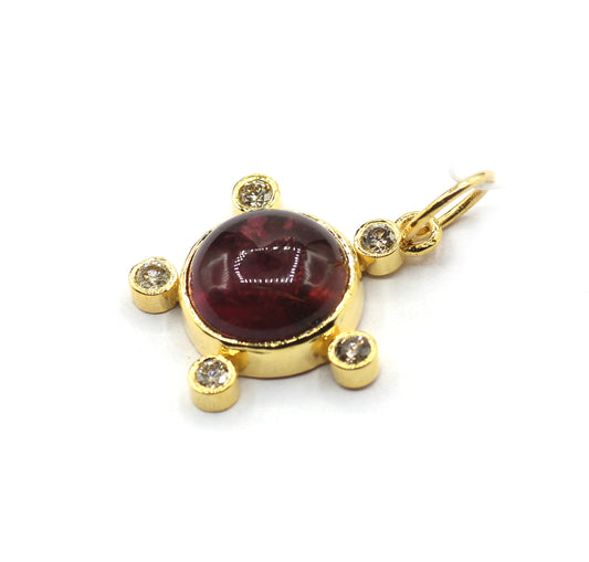 14k Solid Gold Diamond Pendants