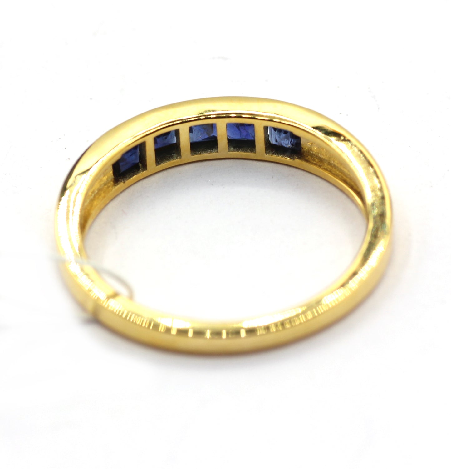 Blue Sapphire 14k Solid Gold Diamond Rings