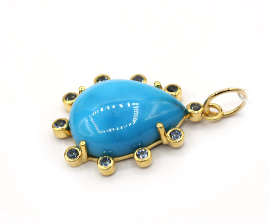 14k Solid Gold Diamond Pendants