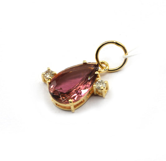 14k Solid Gold Diamond Pendants