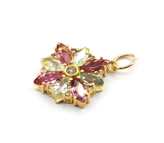 14k Solid Gold Diamond Pendants