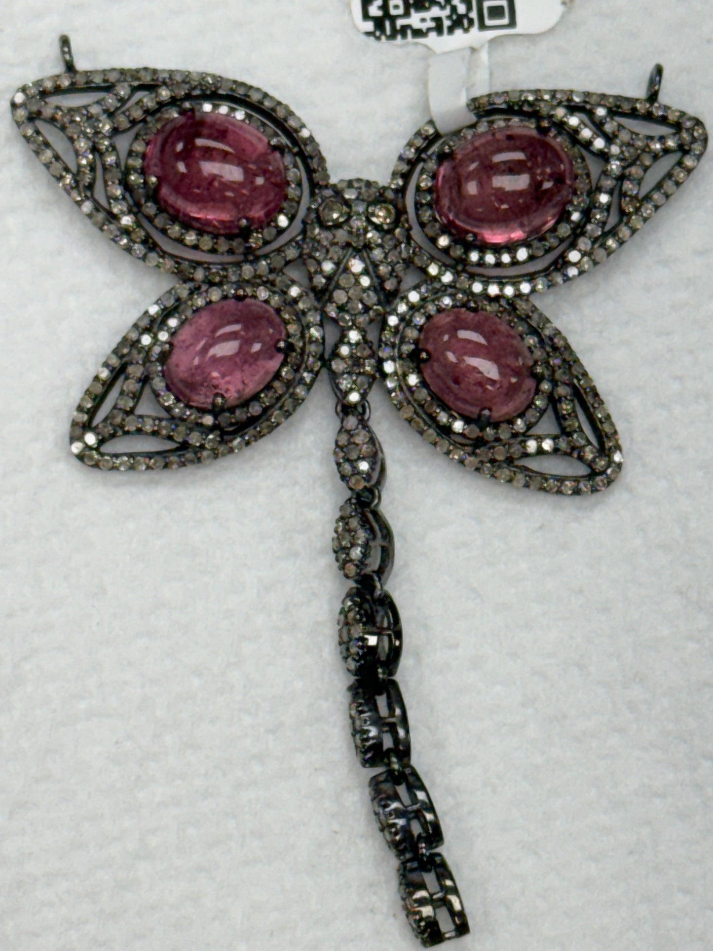 Butterfly Pave Diamond Pendant With Stones