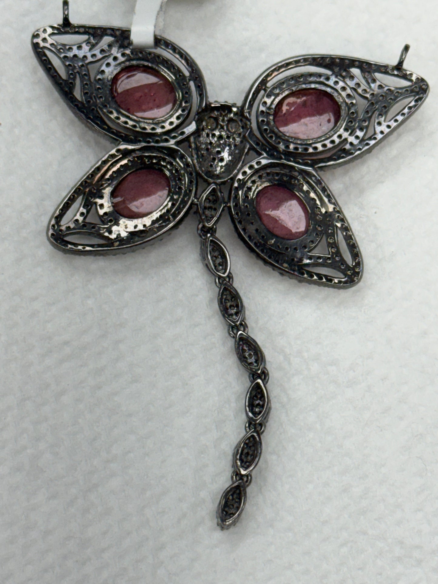 Butterfly Pave Diamond Pendant With Stones