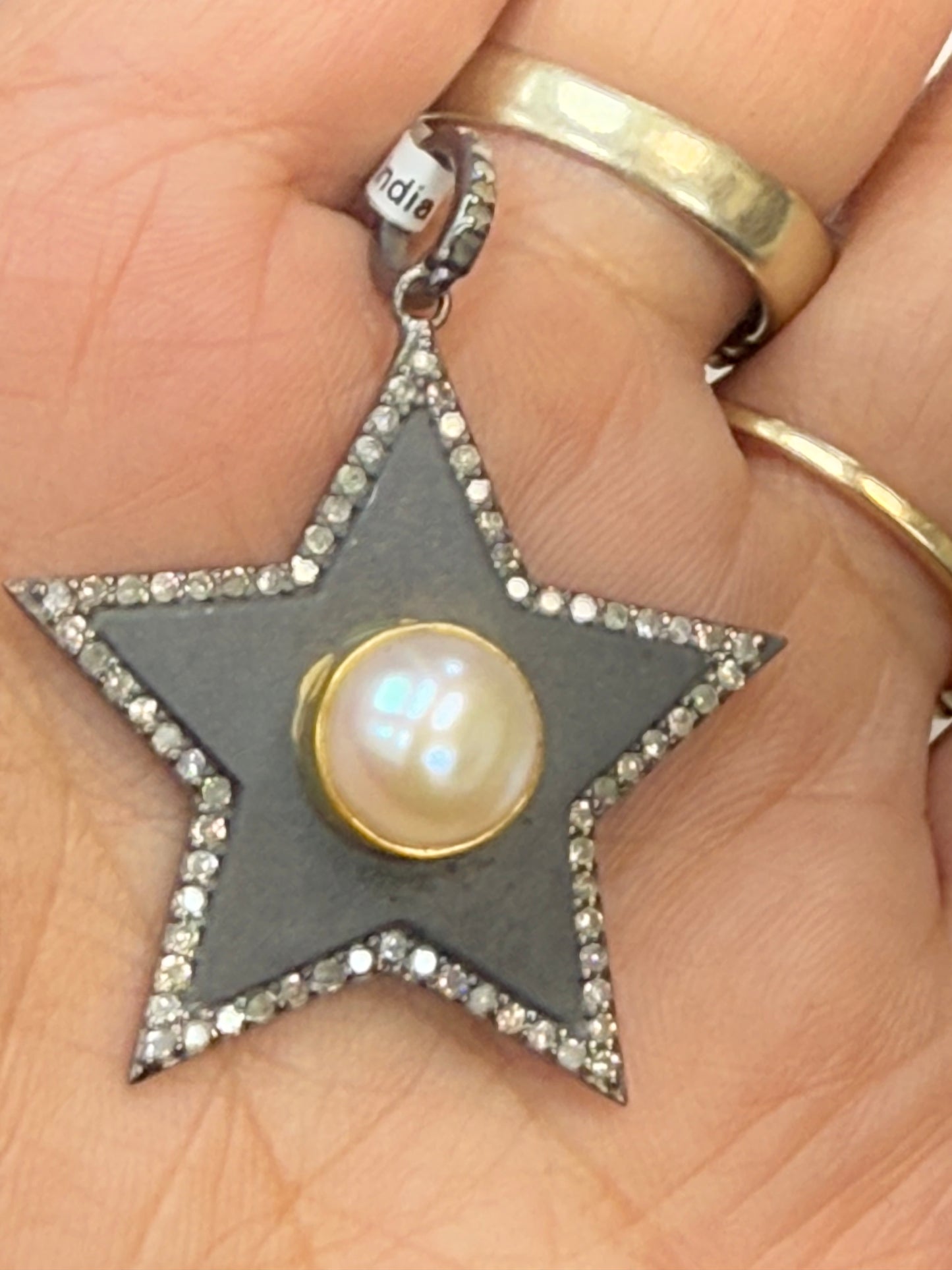 Pearl Star Diamond Pendant